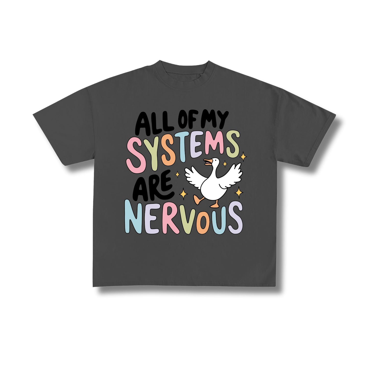 "Nervous System" Premium Oversized Tee Unisex