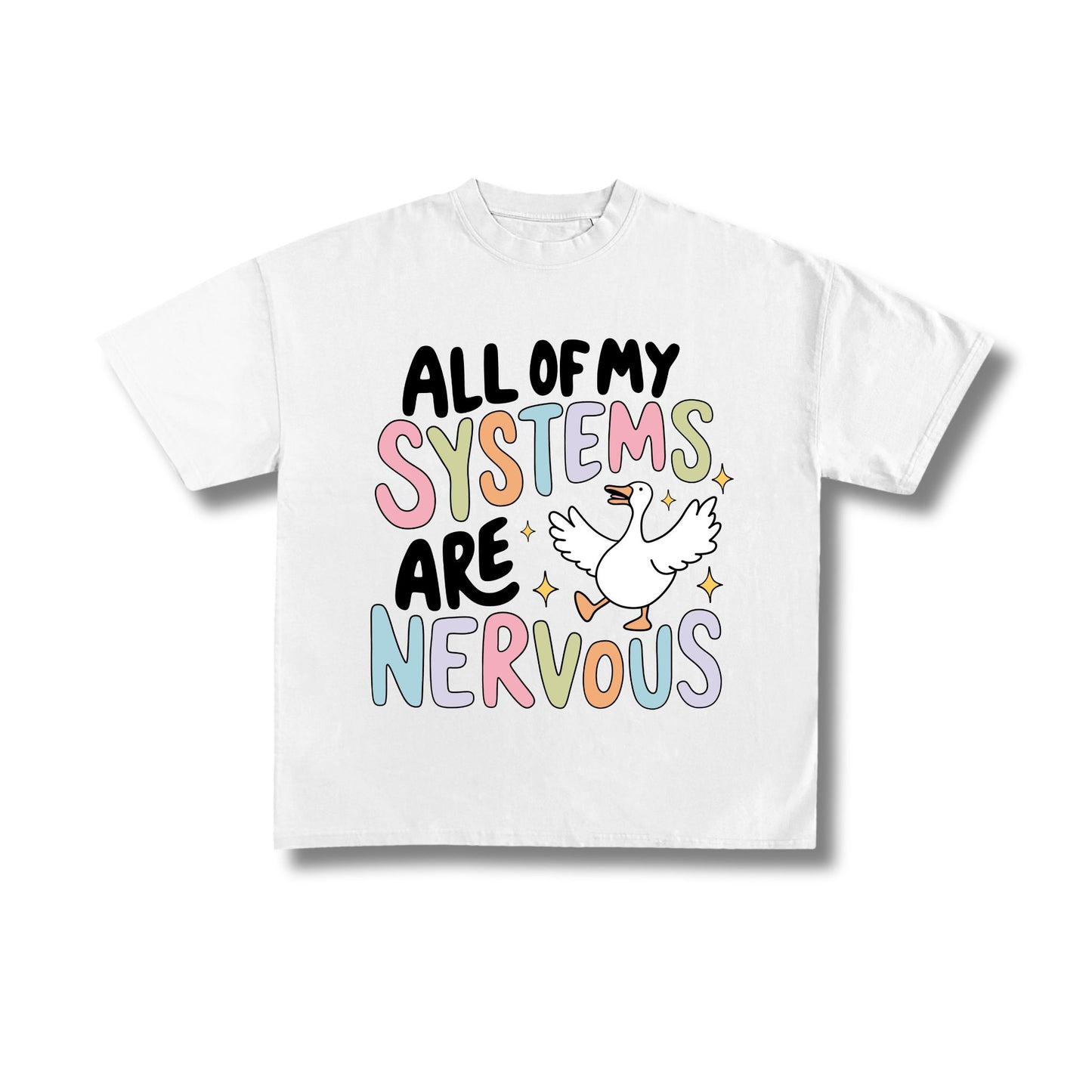 "Nervous System" Premium Oversized Tee Unisex