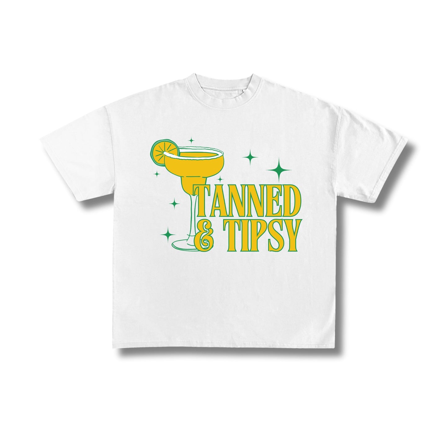 "Tanned and Tipsy" Premium Oversized Tee Unisex