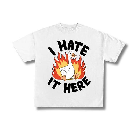 "Hate It Here" Premium Oversized Tee Unisex