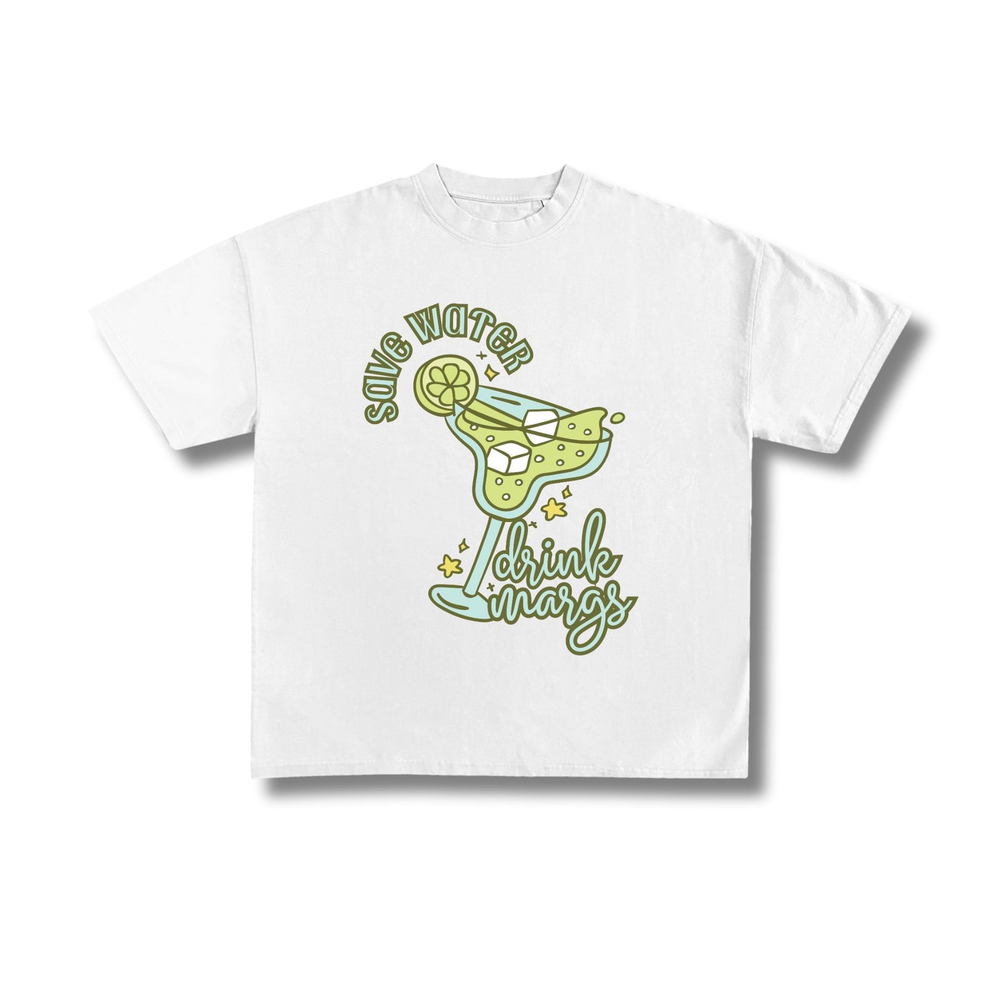 "Save Water Drink Margs" Premium Oversized Tee Unisex