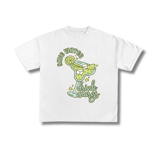 "Save Water Drink Margs" Premium Oversized Tee Unisex
