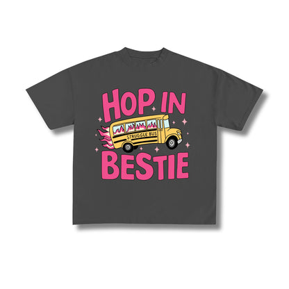 "Hop In Bestie" Premium Oversized Tee Unisex
