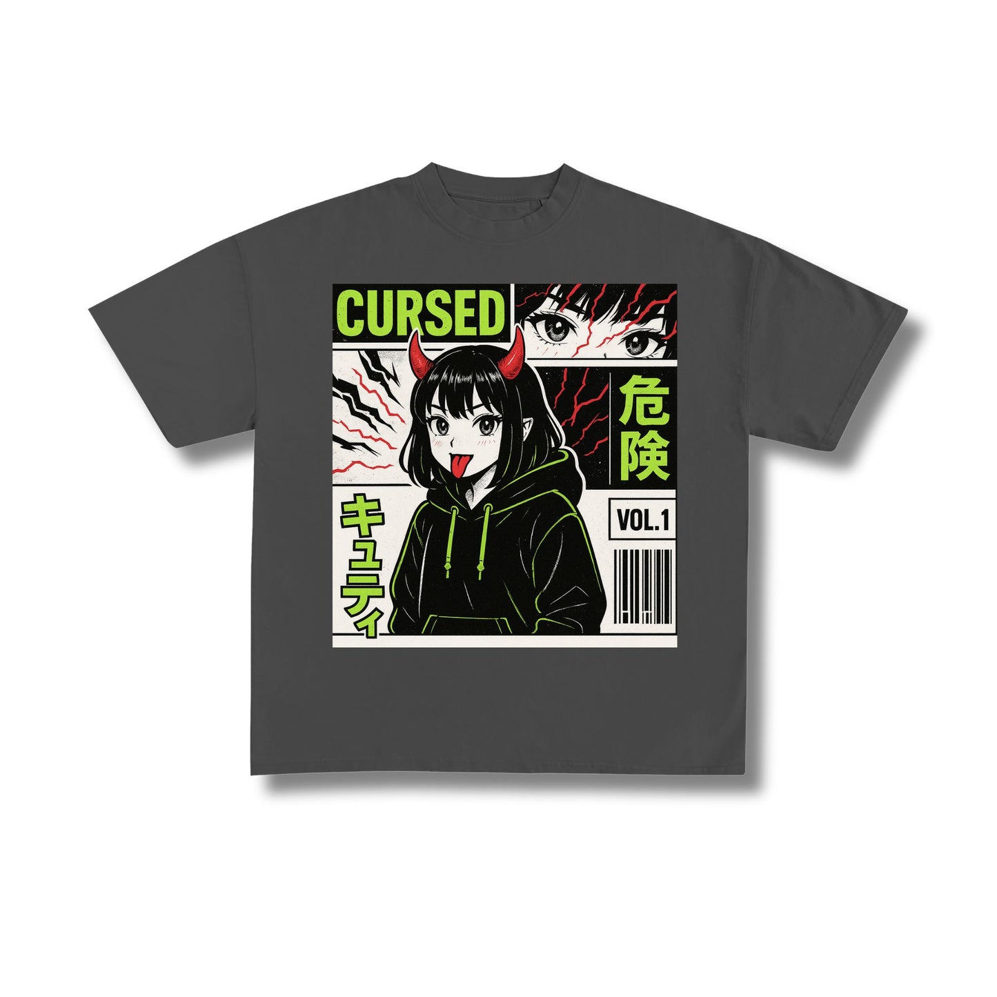 "Cursed Anime" Premium Oversized Tee Unisex