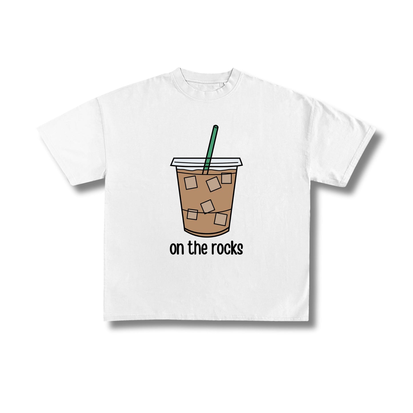 "On the Rocks Coffee" Premium Oversized Tee Unisex