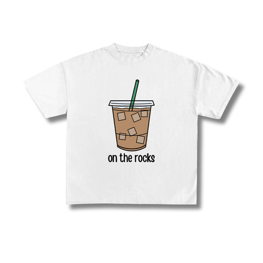"On the Rocks Coffee" Premium Oversized Tee Unisex